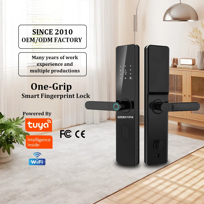 Security Digit Smart Door Lock with Remote Control Fingerprint Unlock Cloud Storage & Wi-Fi for Home Hotel Office Wooden Doors
Security Digit Smart Door Lock with Remote Control Fingerprint Unlock Cloud Storage & Wi-Fi for Home Hotel Office Wooden Doors