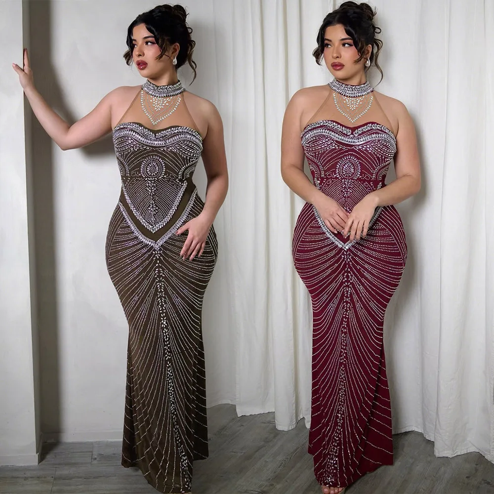 Evening Dress Dresses Women Spring Summer Sleeveless Rhinestone Bodycon Formal Party Cocktail Long Gown
Evening Dress Dresses Women Spring Summer Sleeveless Rhinestone Bodycon Formal Party Cocktail Long Gown