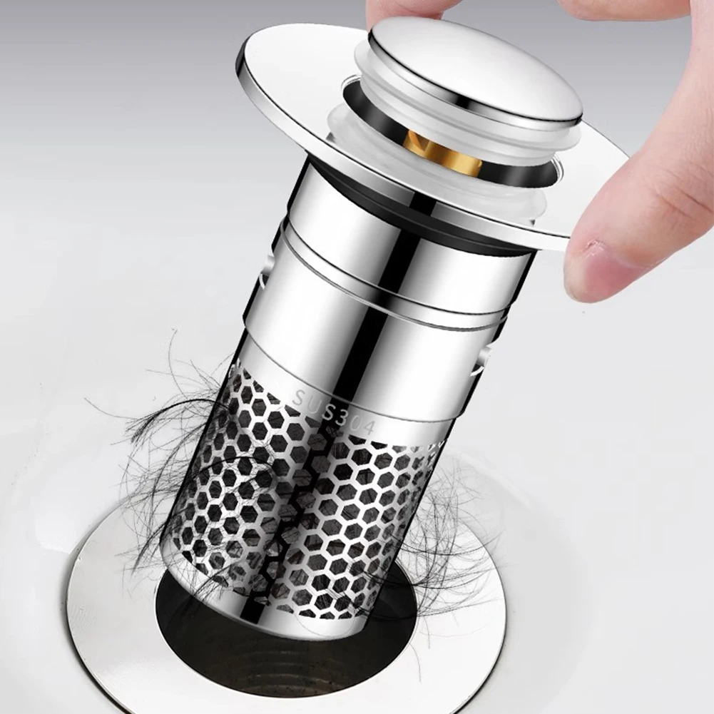 2 In 1 Easy Sink Drains Filter Bathroom Pop-Up Sink Filter Plug Stopper Wash Basin Hair Catcher Sink Strainer Stopper Kitchen
2 In 1 Easy Sink Drains Filter Bathroom Pop-Up Sink Filter Plug Stopper Wash Basin Hair Catcher Sink Strainer Stopper Kitchen