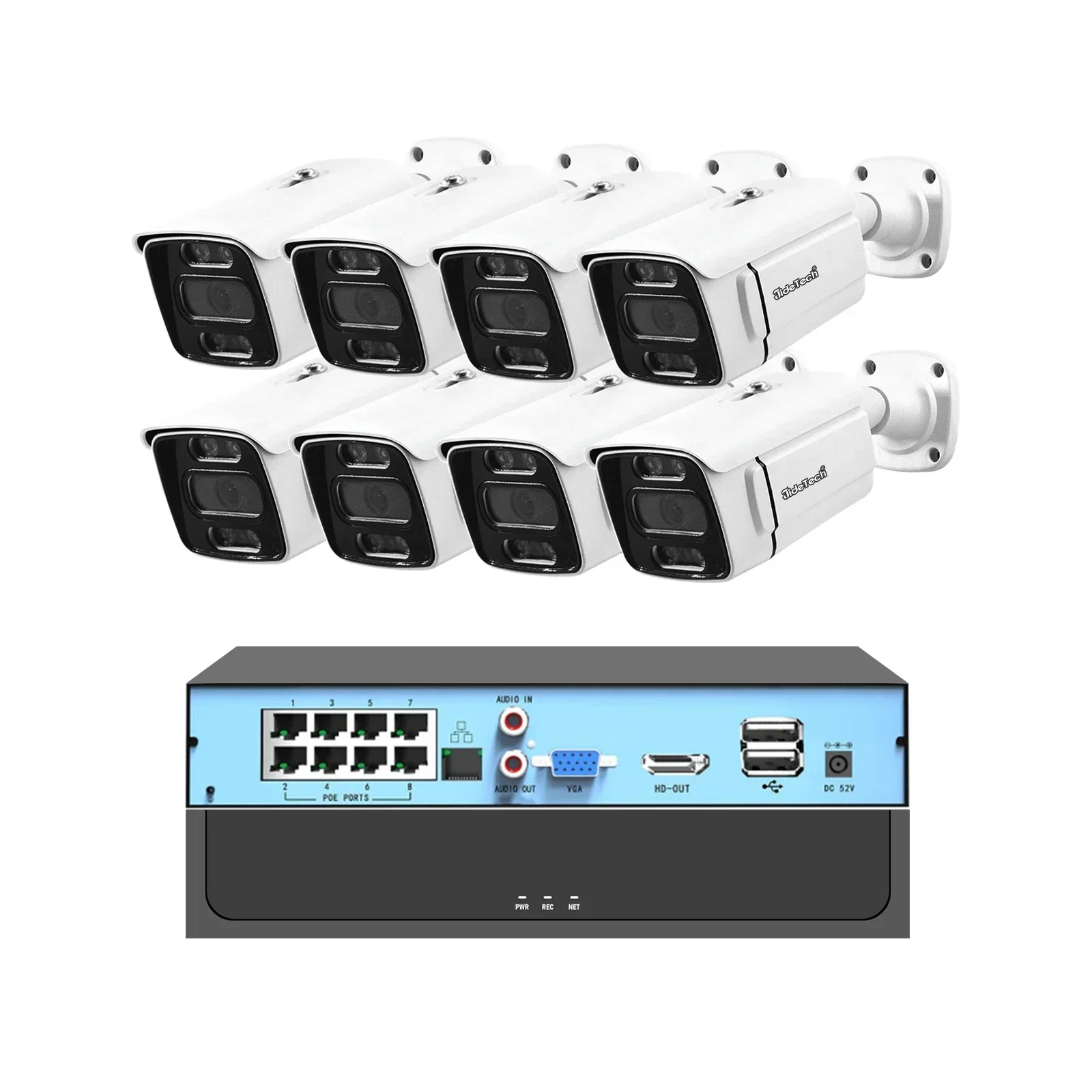 JideTech POE CCTV System Outdoor 5MP Security Systems IR Night Vision IP Surveillance with 8 CH NVR
JideTech POE CCTV System Outdoor 5MP Security Systems IR Night Vision IP Surveillance with 8 CH NVR