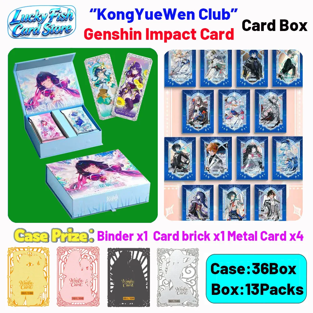 Wholesale 2026 New KongYue Creative Studio Genshin Impact Series Summoning Battle Cards Collectible Cards Anime Holiday Gift
Wholesale 2026 New KongYue Creative Studio Genshin Impact Series Summoning Battle Cards Collectible Cards Anime Holiday Gift