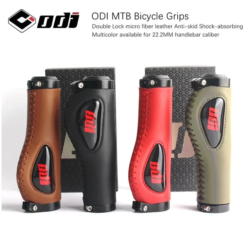 ODI MTB Ultralight Aluminum Alloy Lock Ring Leather Anti-skid Shock-absorbing silicagel pad Folding Bike grip bike accessories
ODI MTB Ultralight Aluminum Alloy Lock Ring Leather Anti-skid Shock-absorbing silicagel pad Folding Bike grip bike accessories