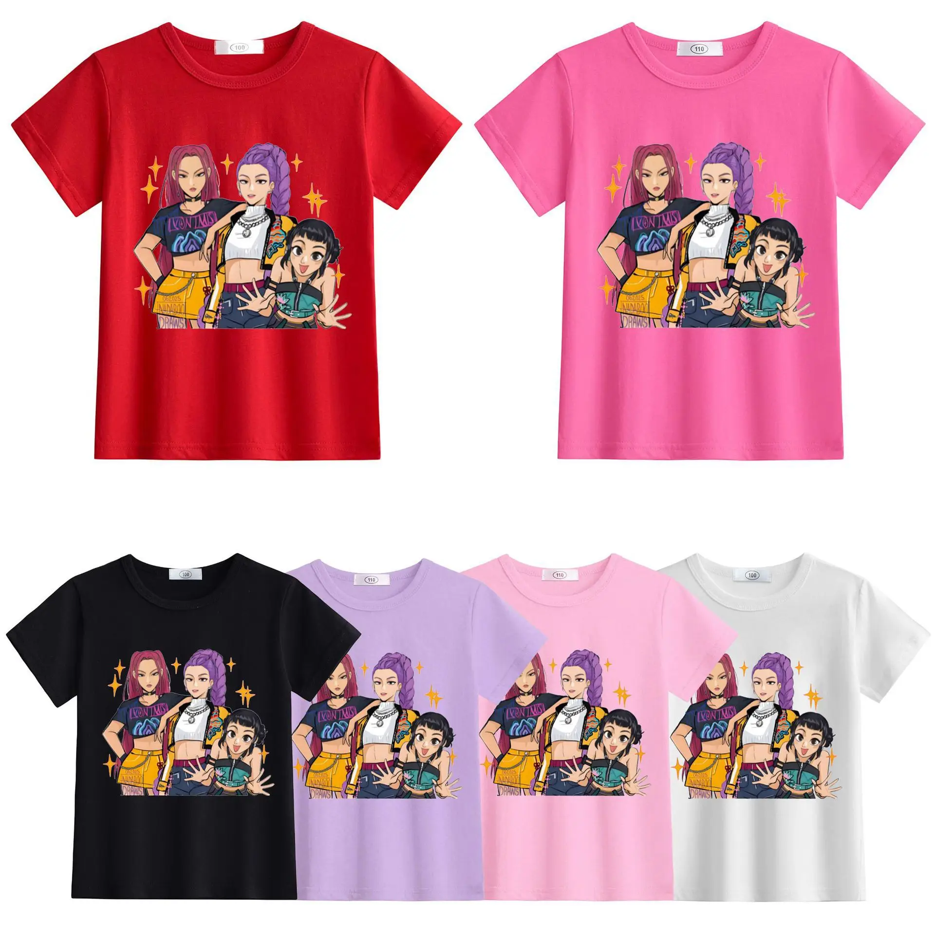 Kpop Demon Hunters Children's T Shirt Short Sleeve T-shirt Cute Kpop Demon Hunters Tiger Harajuku Tshirt for Boys Girls
Kpop Demon Hunters Children's T Shirt Short Sleeve T-shirt Cute Kpop Demon Hunters Tiger Harajuku Tshirt for Boys Girls