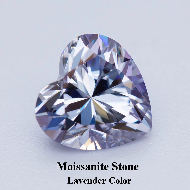 Moissanite Stone Heart Cutting Lavender Color Diamond Gemstone for Jewelry Making Lab Grown Advanced with GRA Certificate
Moissanite Stone Heart Cutting Lavender Color Diamond Gemstone for Jewelry Making Lab Grown Advanced with GRA Certificate