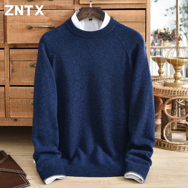ZNTX Winter thick men's pure cashmere sweater with round neck and shoulder knitted pullover for casual warmth and youth fashion
ZNTX Winter thick men's pure cashmere sweater with round neck and shoulder knitted pullover for casual warmth and youth fashion