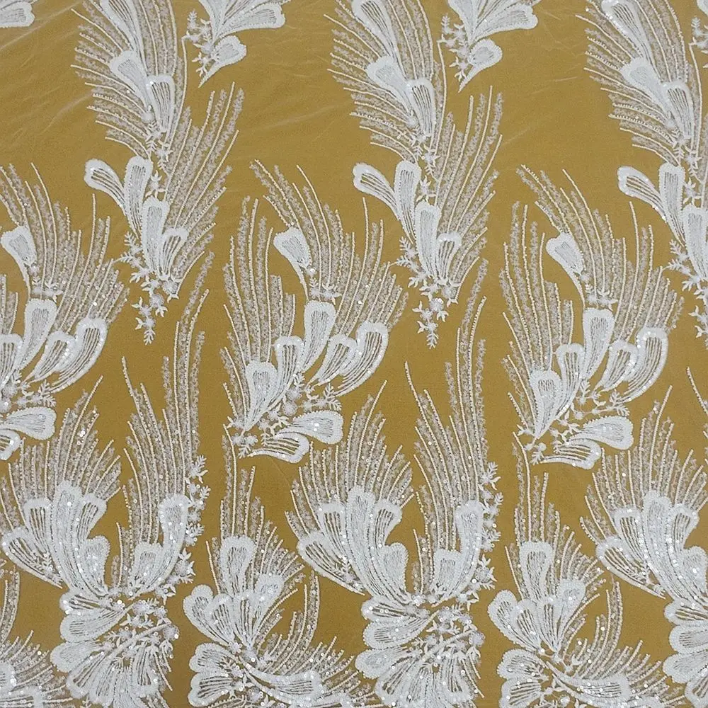 1 Yard New Arrival French Off White Heavy Beaded Sequins Wholesale Women Wedding Bridal Lace HY2098
1 Yard New Arrival French Off White Heavy Beaded Sequins Wholesale Women Wedding Bridal Lace HY2098