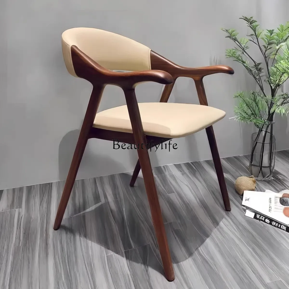Nordic Solid Wood Dining Chair Modern Light Luxury Simple Vintage White Ash Wood Leisure Armrest Chair
Nordic Solid Wood Dining Chair Modern Light Luxury Simple Vintage White Ash Wood Leisure Armrest Chair