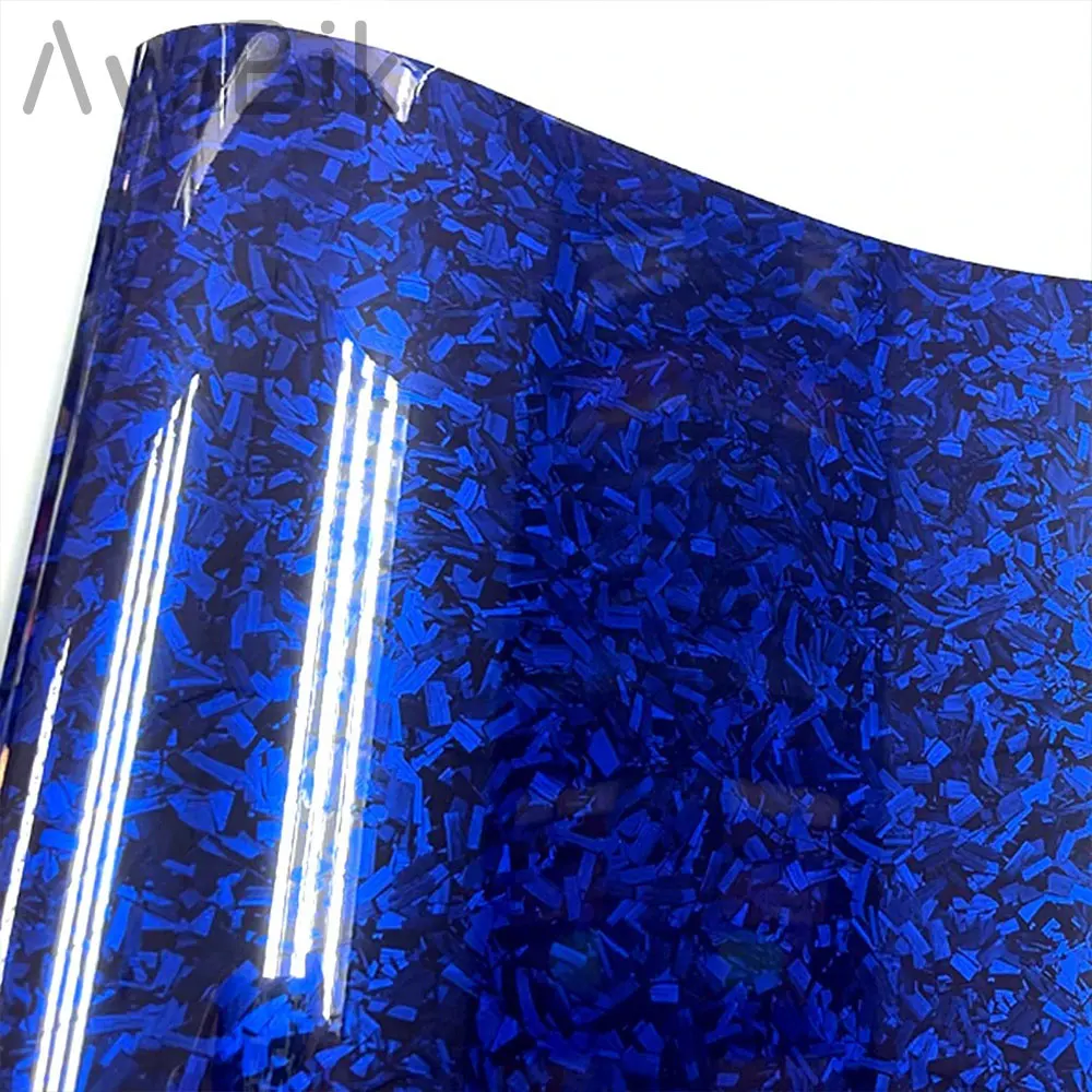 PET High Glossy Blue Forged Carbon Fiber Car Wrap Vinyl Film DIY Styling Sticker For Car Interior And Exterior With Air Release
PET High Glossy Blue Forged Carbon Fiber Car Wrap Vinyl Film DIY Styling Sticker For Car Interior And Exterior With Air Release