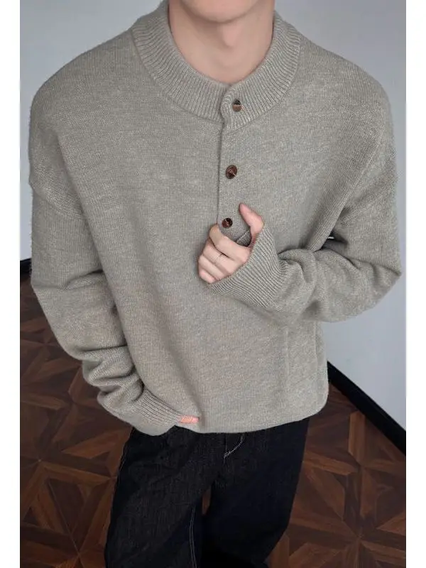High-End American Sle Men's Knitted Sweater Henry Collar Base Layer Autumn Winter Outerwear Casual Wear Polyester Fiber
High-End American Sle Men's Knitted Sweater Henry Collar Base Layer Autumn Winter Outerwear Casual Wear Polyester Fiber