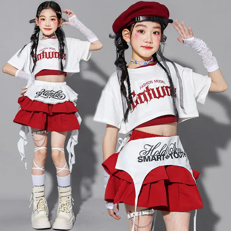 Hip Hop Girls Clothes Set White Crop Tops Fashion Skirt Jazz Practice Clothing Group Street Dance Performance Suit Summer Wear
Hip Hop Girls Clothes Set White Crop Tops Fashion Skirt Jazz Practice Clothing Group Street Dance Performance Suit Summer Wear
