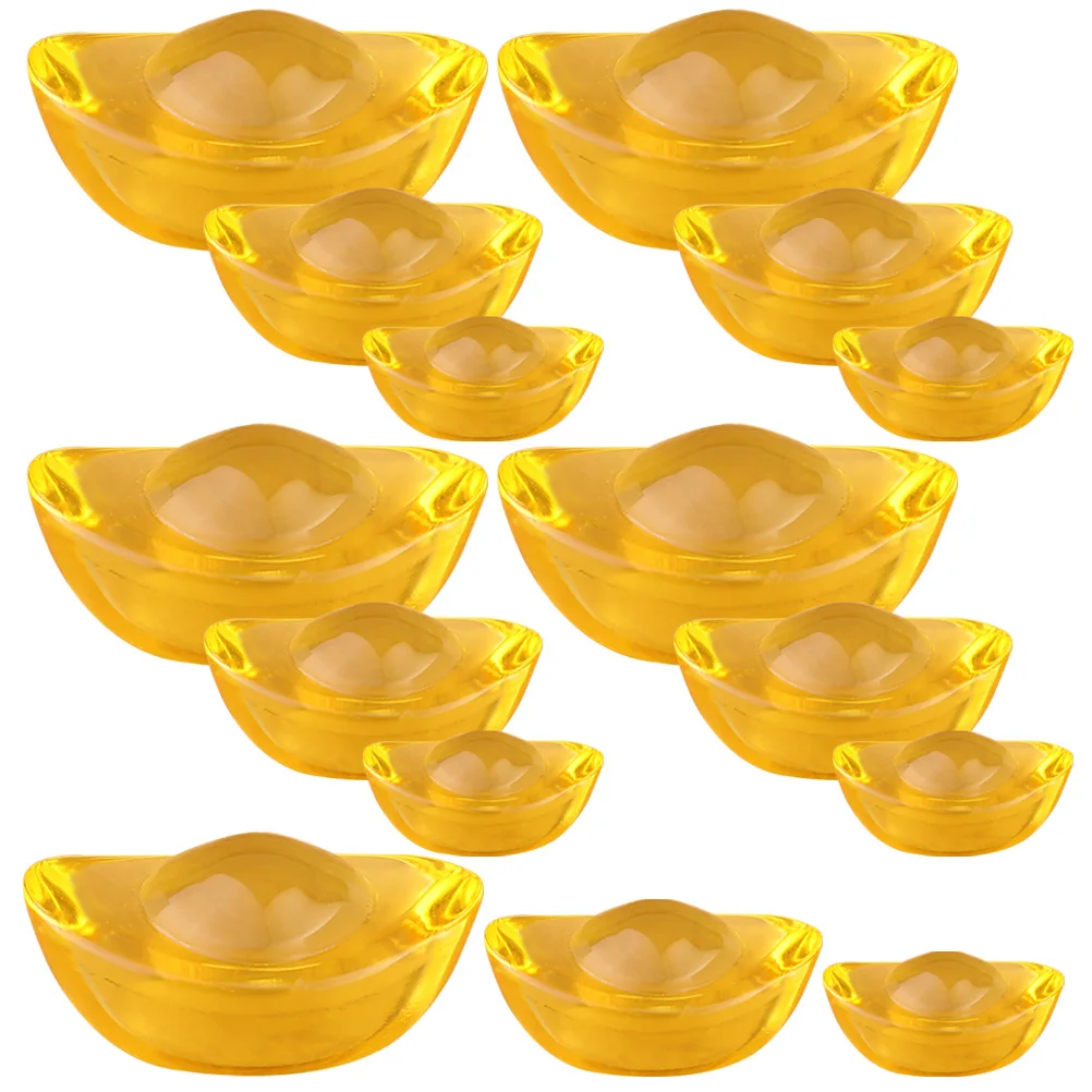 30 Pcs Gold Tone Ingot Decoration Desktop Crystal Craft Scene nament Bao Figurine Office Decor Item Home Accessories
30 Pcs Gold Tone Ingot Decoration Desktop Crystal Craft Scene nament Bao Figurine Office Decor Item Home Accessories