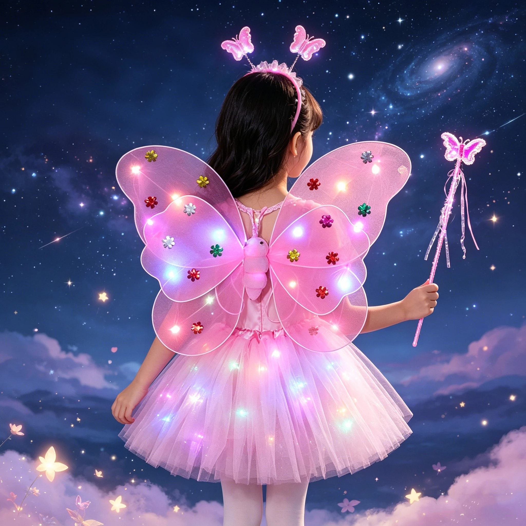 LED Luminous Butterfly Wings Girls Princess Dress Angel Wings Light Up Tutu Skirt Cosplay Costume Birthday Party Fairy Dress Up
LED Luminous Butterfly Wings Girls Princess Dress Angel Wings Light Up Tutu Skirt Cosplay Costume Birthday Party Fairy Dress Up