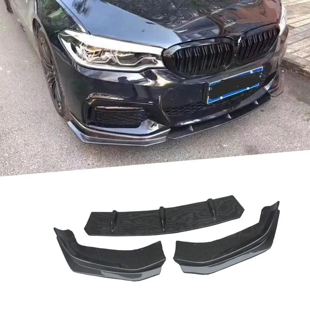 3PCS/Set Carbon Fiber Front Bumper Lip Splitters Spoiler for BMW 5 Series G30 G31 G38 Sport 2017 2018 2019 Bumper Guard
3PCS/Set Carbon Fiber Front Bumper Lip Splitters Spoiler for BMW 5 Series G30 G31 G38 Sport 2017 2018 2019 Bumper Guard