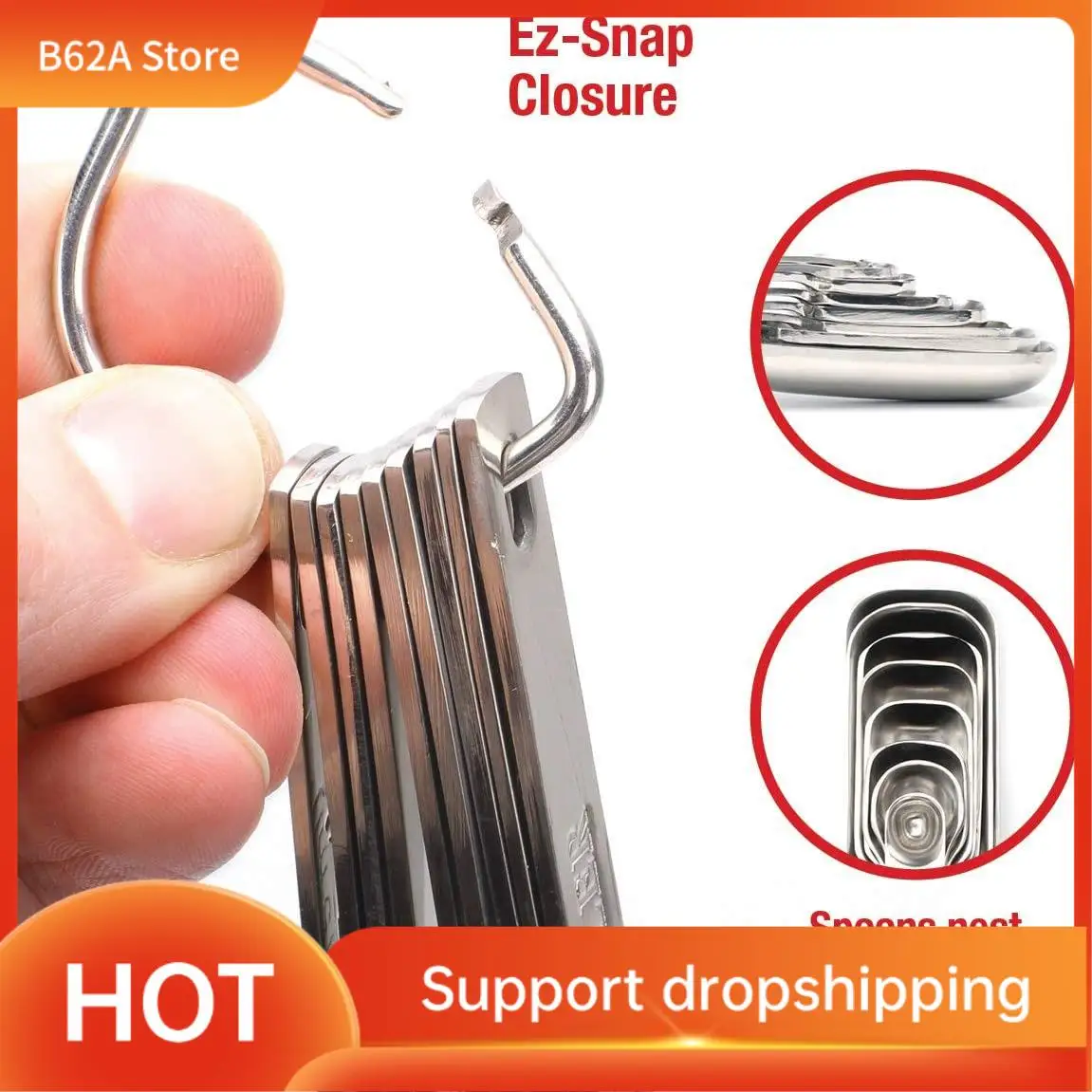 B62A Measuring Spoons With Bonus Leveler,Stainless Steel Metal,For Measuring Dry And Liquid Ingredients Cooking & Baking
B62A Measuring Spoons With Bonus Leveler,Stainless Steel Metal,For Measuring Dry And Liquid Ingredients Cooking & Baking