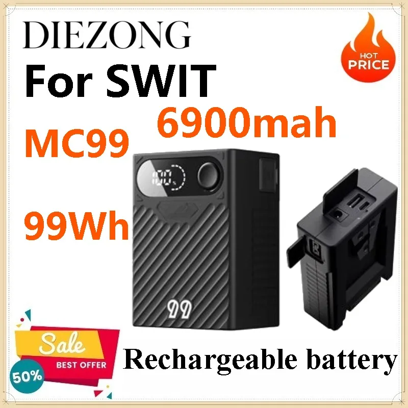 MC99 99Wh 6900mah Battery for SWIT USB-C Info Pocket V-mount Battery
MC99 99Wh 6900mah Battery for SWIT USB-C Info Pocket V-mount Battery