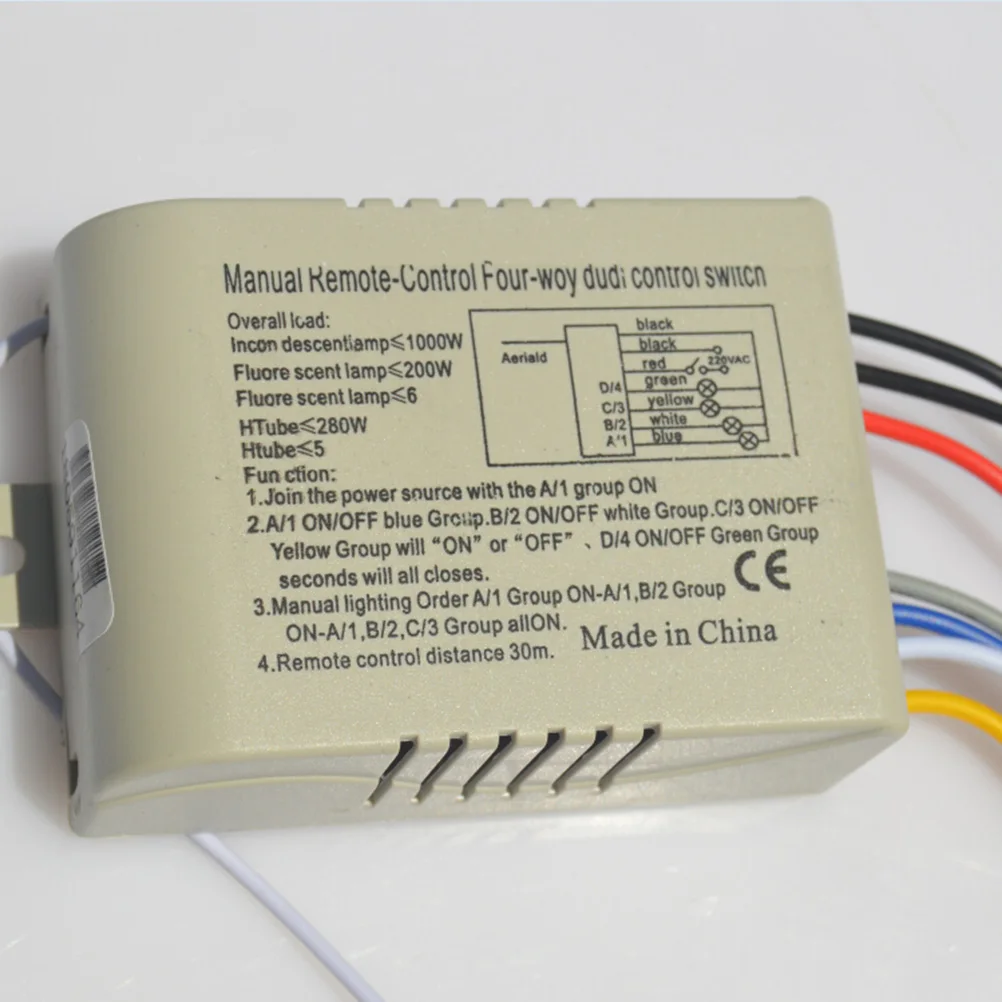 4-канальный переключатель 220 В, пульт дистанционного управления для ламп, светодиодный светильник, 15 м, внутренний диапазон, без лампы
4-канальный переключатель 220 В, пульт дистанционного управления для ламп, светодиодный светильник, 15 м, внутренний диапазон, без лампы