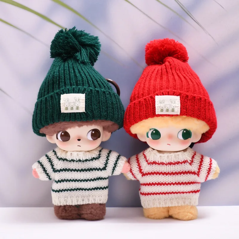 Dimoo World слепая коробка, кукольная одежда на Рождество, плюшевая подвесная игрушка, виниловый комплект одежды, полосатый свитер со шляпой, аксессуары для кукол
Dimoo World слепая коробка, кукольная одежда на Рождество, плюшевая подвесная игрушка, виниловый комплект одежды, полосатый свитер со шляпой, аксессуары для кукол