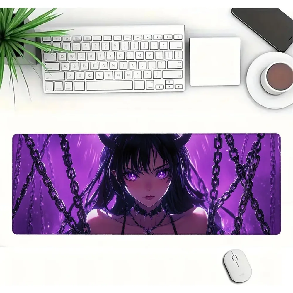 Purple aesthetic dark fantasy anime girl game mouse pad, with borderless design and rubber material decoração setup gamer
Purple aesthetic dark fantasy anime girl game mouse pad, with borderless design and rubber material decoração setup gamer