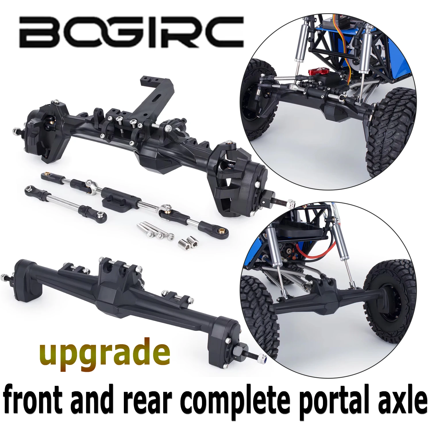 BOGIRC Suitable RC 1/10 front and rear complete portal axle for Vanquish H10 RTR remote-controlled tracked vehicle Upgrade Parts
BOGIRC Suitable RC 1/10 front and rear complete portal axle for Vanquish H10 RTR remote-controlled tracked vehicle Upgrade Parts
