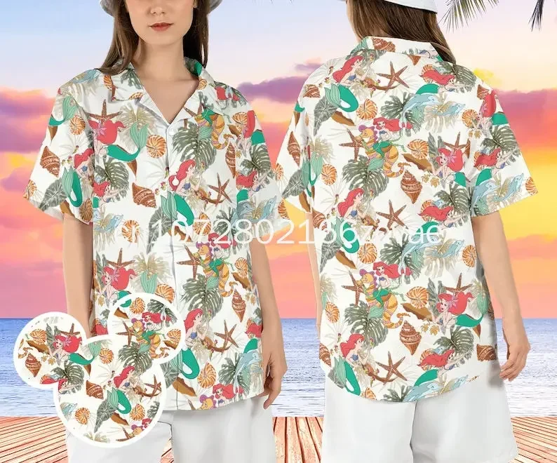 New Women The Little Mermaid Hawaiian Shirt Disney Princess Hawaiian Shirt Men's and Women's Vintage Button Short sleeved Shirt
New Women The Little Mermaid Hawaiian Shirt Disney Princess Hawaiian Shirt Men's and Women's Vintage Button Short sleeved Shirt