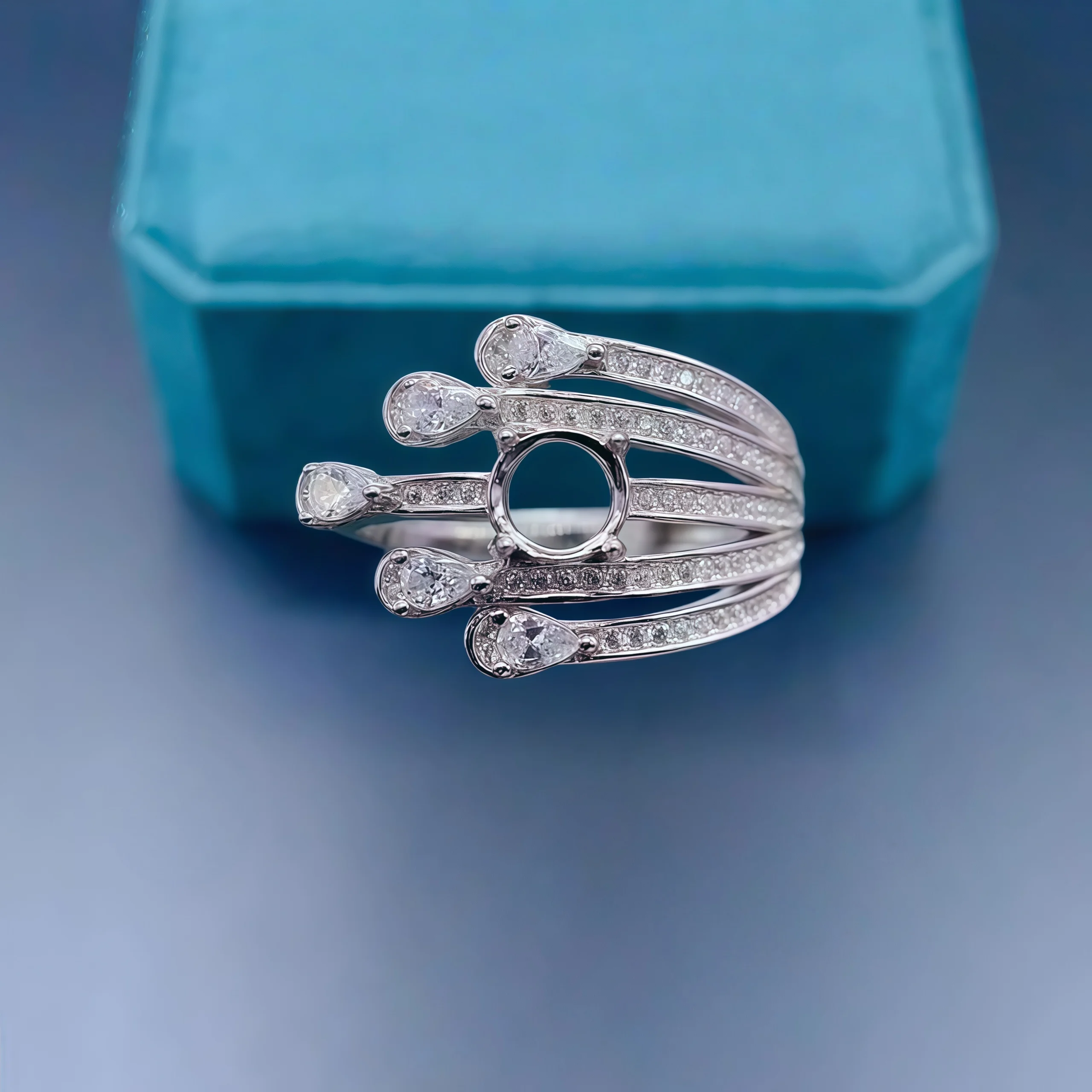 Setting 5mm Round Stone Fashion DIY Empty Ring Holder S925 Sterling Silver Simple Design Fine Charm Jewelry for Woman
Setting 5mm Round Stone Fashion DIY Empty Ring Holder S925 Sterling Silver Simple Design Fine Charm Jewelry for Woman