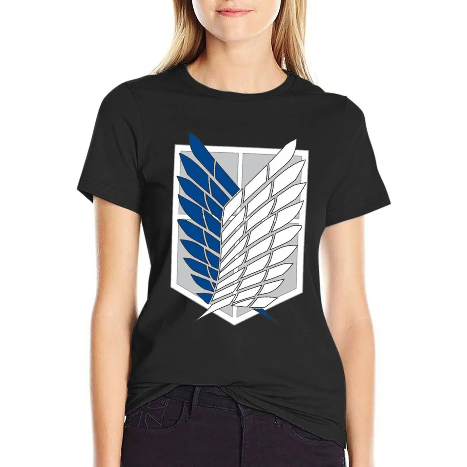 Scout Regiment Shield T-Shirt summer clothes shirts graphic tees rock and roll t shirts for Women
Scout Regiment Shield T-Shirt summer clothes shirts graphic tees rock and roll t shirts for Women