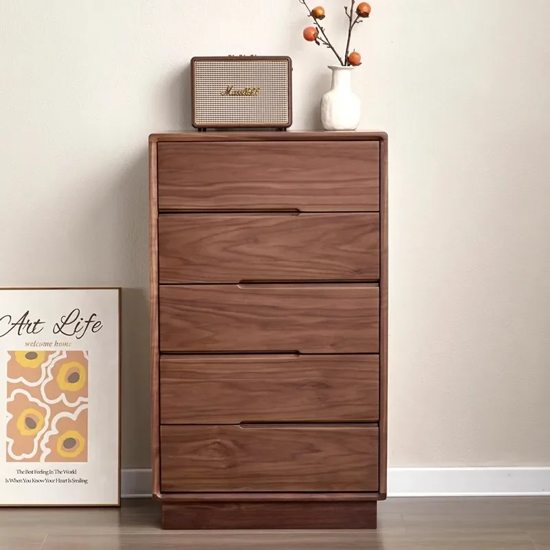 Black walnut chest of drawers Locker Solid wood storage cabinet Drawer cabinet Living room Bedroom side cabinet
Black walnut chest of drawers Locker Solid wood storage cabinet Drawer cabinet Living room Bedroom side cabinet
