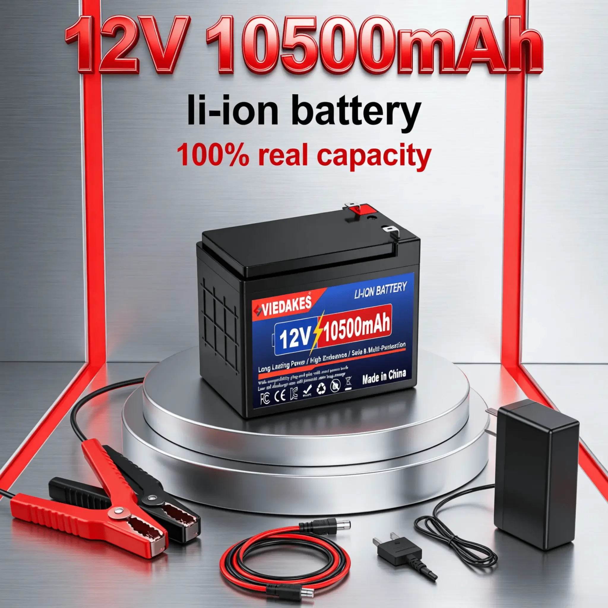 Super Star 100% Real Capacity 12V 10500mAh Lithium Battery Portable Li-ion Pack for Scooter Camping Travel Trailer
Super Star 100% Real Capacity 12V 10500mAh Lithium Battery Portable Li-ion Pack for Scooter Camping Travel Trailer