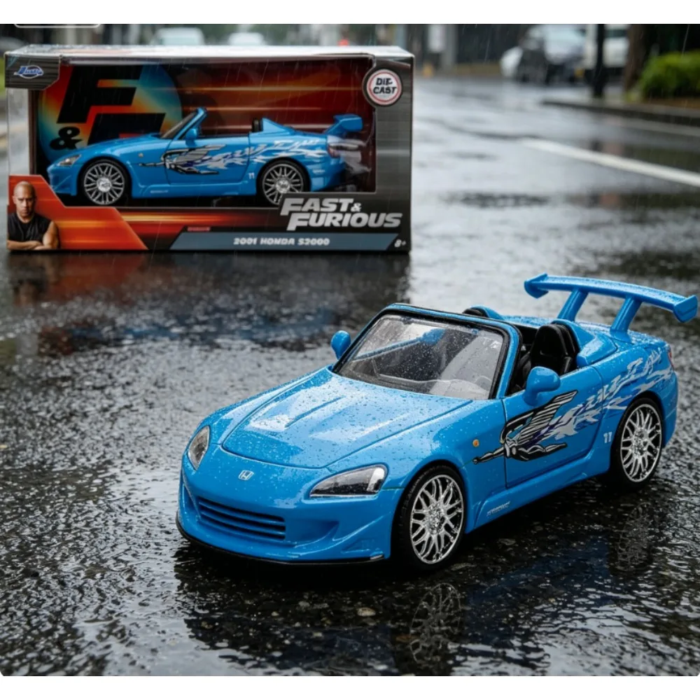Jada 1/24 Fast & Furious Honda S2000 Blue Alloy Diecast Car Model, Realistic Simulation Vehicle Toy
Jada 1/24 Fast & Furious Honda S2000 Blue Alloy Diecast Car Model, Realistic Simulation Vehicle Toy