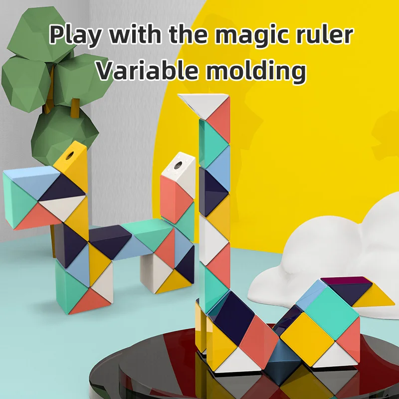 3D Magic Ruler Toys Twisted Puzzle Cubes Children Educational Sensory Toys STEAM Montessori Foldable Magic Ruler For Kids Gifts
3D Magic Ruler Toys Twisted Puzzle Cubes Children Educational Sensory Toys STEAM Montessori Foldable Magic Ruler For Kids Gifts
