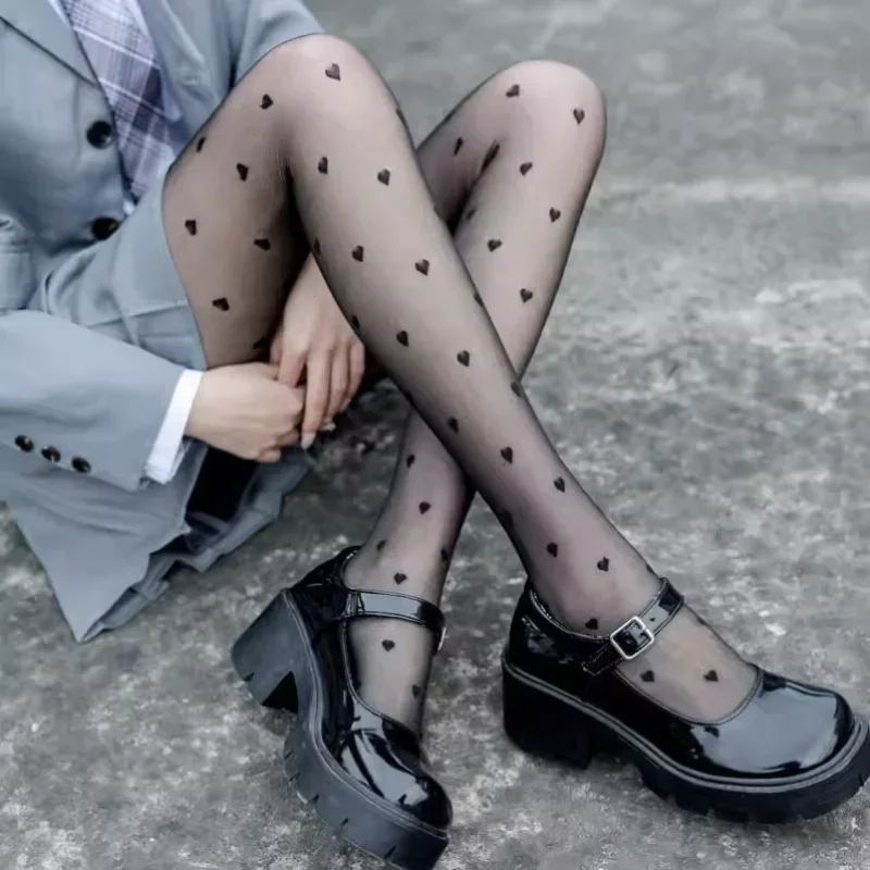 New Heart Print Women Tights Ultra-thin Nylon Thigh High Stockings Pantyhose Women Lingerie Female Hosiery High Waist Body Stock
New Heart Print Women Tights Ultra-thin Nylon Thigh High Stockings Pantyhose Women Lingerie Female Hosiery High Waist Body Stock