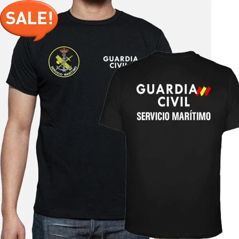 Guardia Civil Servicio Marítimo. Spain Civil Guard Emblem T-Shirt 100% Cotton O-Neck Summer Short Sleeve Casual Mens T-shirt
Guardia Civil Servicio Marítimo. Spain Civil Guard Emblem T-Shirt 100% Cotton O-Neck Summer Short Sleeve Casual Mens T-shirt
