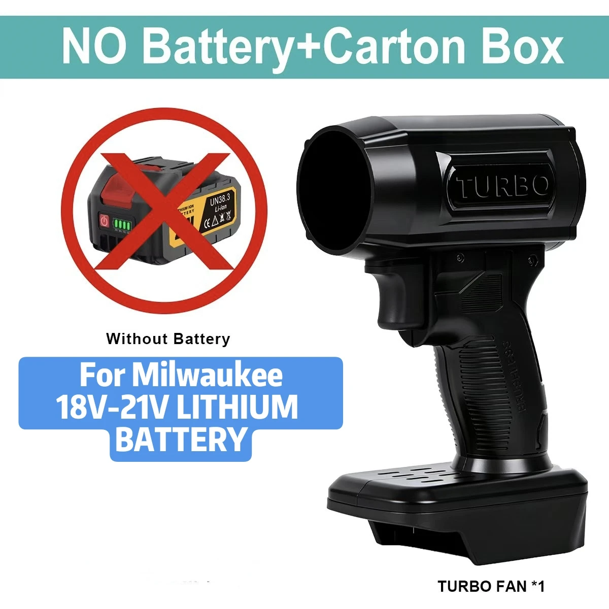Fulguris Brushless Electric Turbo Blowers Jet Fan 200M/S Handheld Leaf Blower Dust Blowing for Milwaukee 18V-21V Battery Pins
Fulguris Brushless Electric Turbo Blowers Jet Fan 200M/S Handheld Leaf Blower Dust Blowing for Milwaukee 18V-21V Battery Pins