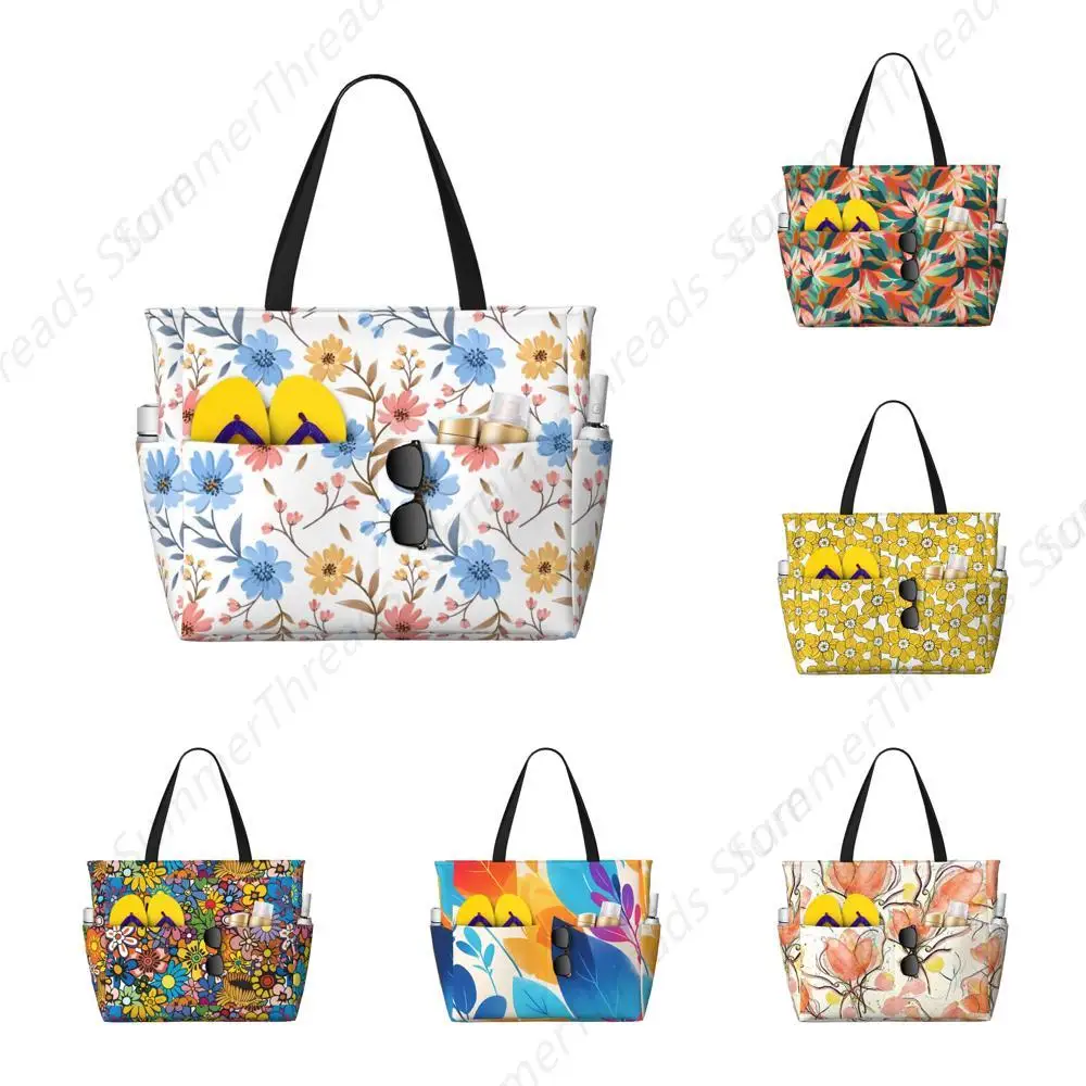 Beach Bags with Zipper for Women, 3d Colorful Flower Blue Floral Cartoon Waterproof Beach Tote Pool Bags 7 Pockets Beach Towel
Beach Bags with Zipper for Women, 3d Colorful Flower Blue Floral Cartoon Waterproof Beach Tote Pool Bags 7 Pockets Beach Towel