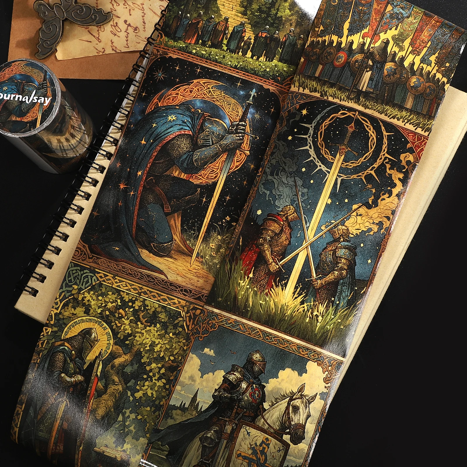 80mm*212mm Vintage Knight Character Landscape Washi Tape Creative DIY Journal Material Collage Scrapbooking Stationery
80mm*212mm Vintage Knight Character Landscape Washi Tape Creative DIY Journal Material Collage Scrapbooking Stationery