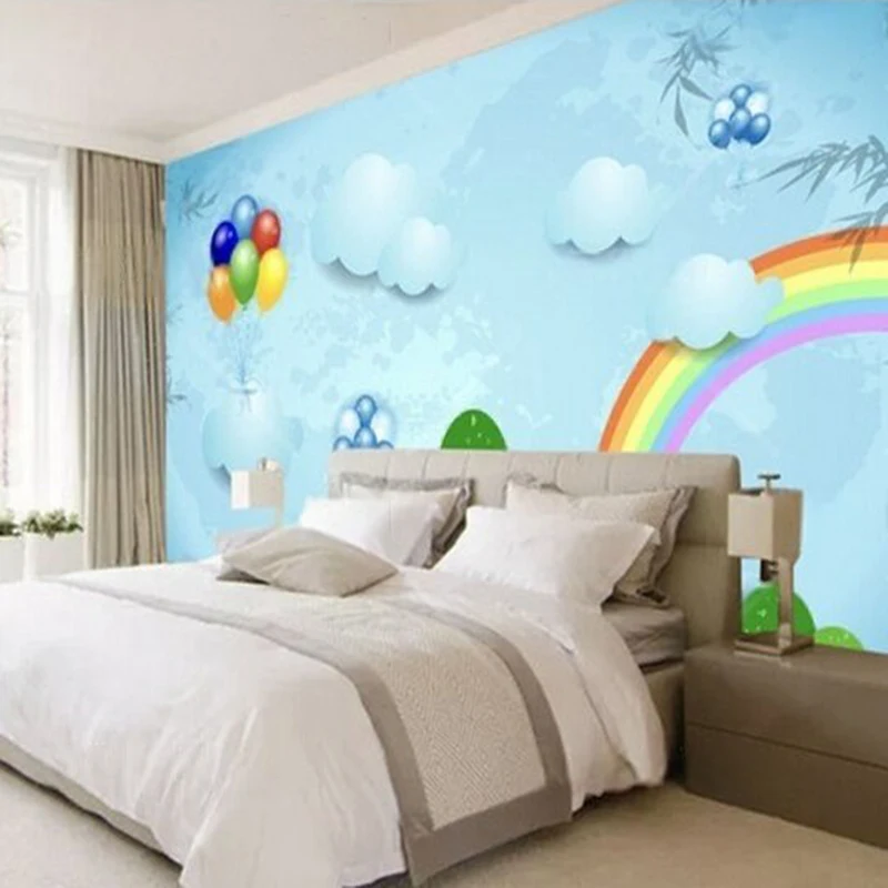 Papel Pintado Blue children's room cartoon grassland rainbow balloons cloud trees TV luxurious home decoration background wall
Papel Pintado Blue children's room cartoon grassland rainbow balloons cloud trees TV luxurious home decoration background wall