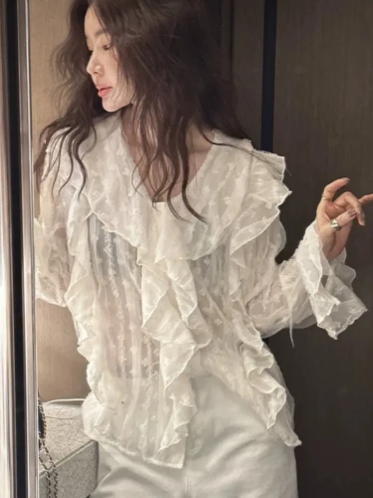 JL Ins Fairy Gentle 3D Lace Long Sve Вышитый irt Прозрачный выдалбливаемый колокольчик Све Street Sle Весна Осень Wom...
JL Ins Fairy Gentle 3D Lace Long Sve Вышитый irt Прозрачный выдалбливаемый колокольчик Све Street Sle Весна Осень Wom...