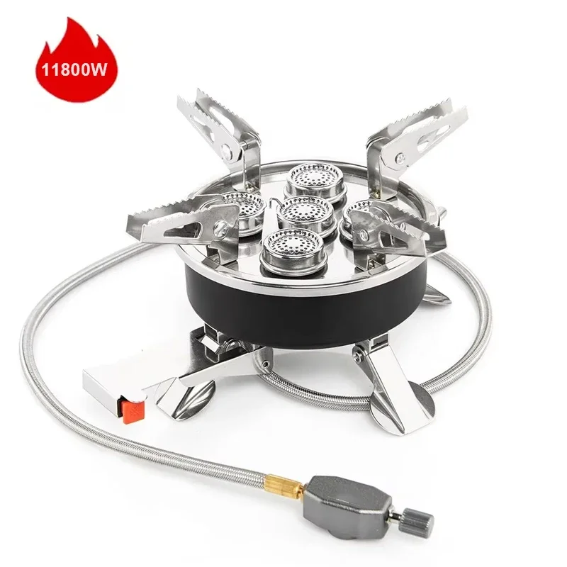 Portable Camping Gas Stove 11800W High Pressured Propane Butane Gas Burner Outdoor Emergency Stove with Piezo Ignition
Portable Camping Gas Stove 11800W High Pressured Propane Butane Gas Burner Outdoor Emergency Stove with Piezo Ignition