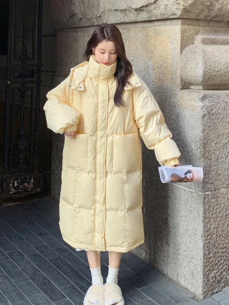 Fashion Casual Loose Below The Knee Women Warm Coats Women's Jacket Autumn/Winter New Elegant Hooded Thickening
Fashion Casual Loose Below The Knee Women Warm Coats Women's Jacket Autumn/Winter New Elegant Hooded Thickening