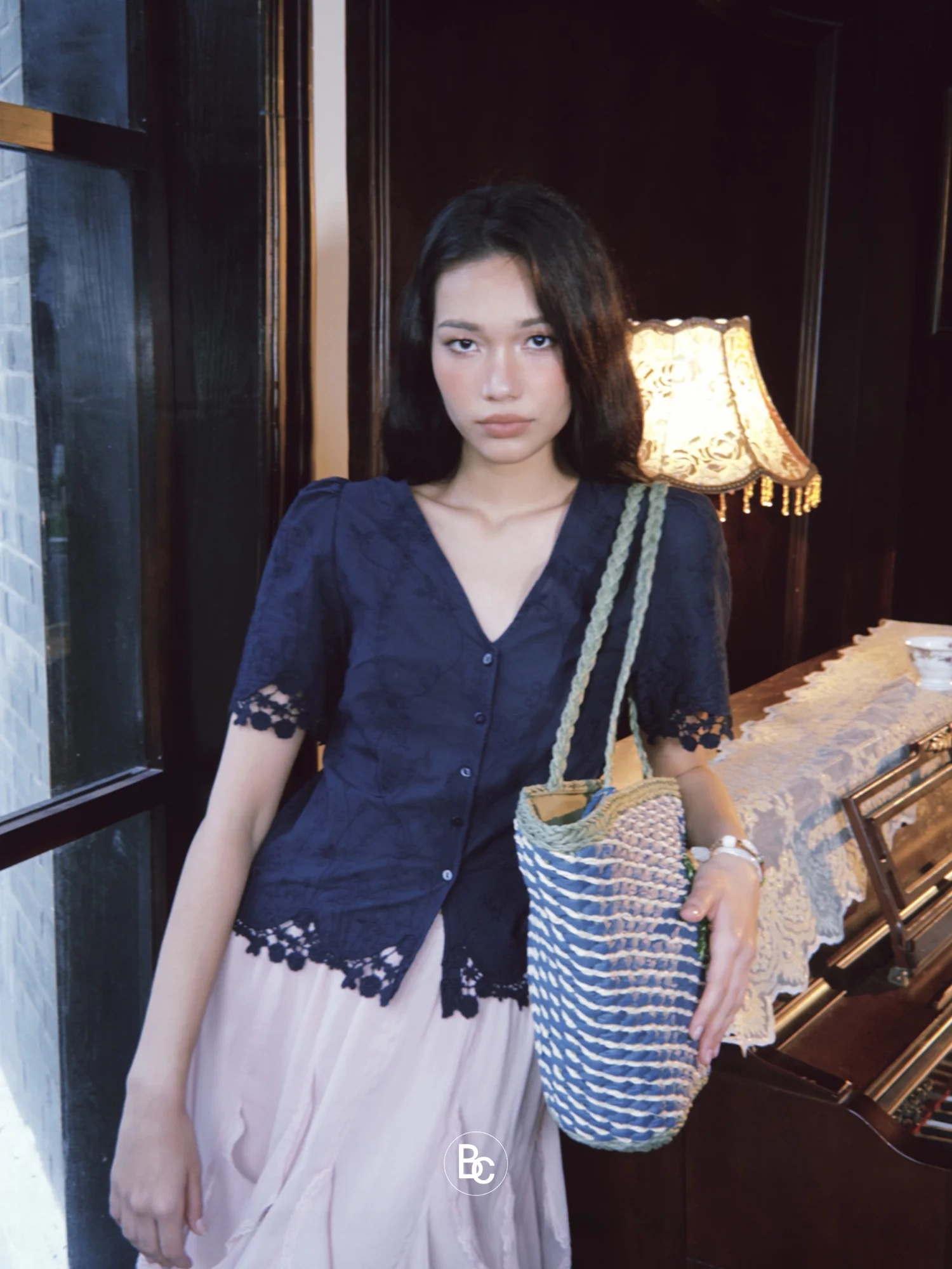 Betchow Navy Blue Cotton Embroidered ort Sve V-Ne Heavy Hook Flower Vintage Personali irt Women's Busin Casua...
Betchow Navy Blue Cotton Embroidered ort Sve V-Ne Heavy Hook Flower Vintage Personali irt Women's Busin Casua...