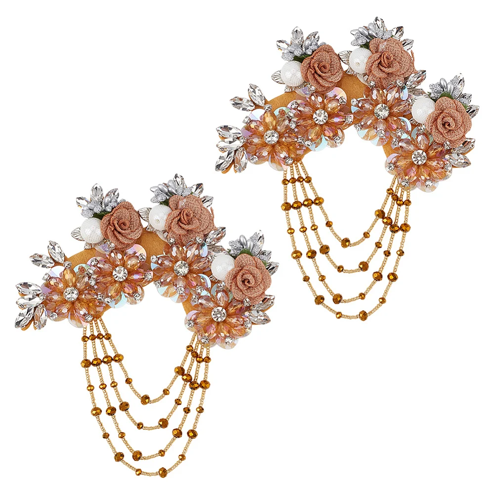 2Pcs Handicraft Flower Beading Cloth Patches with Glass Costume Accessories Sewing Craft Decoration White 170x143x18mm
2Pcs Handicraft Flower Beading Cloth Patches with Glass Costume Accessories Sewing Craft Decoration White 170x143x18mm
