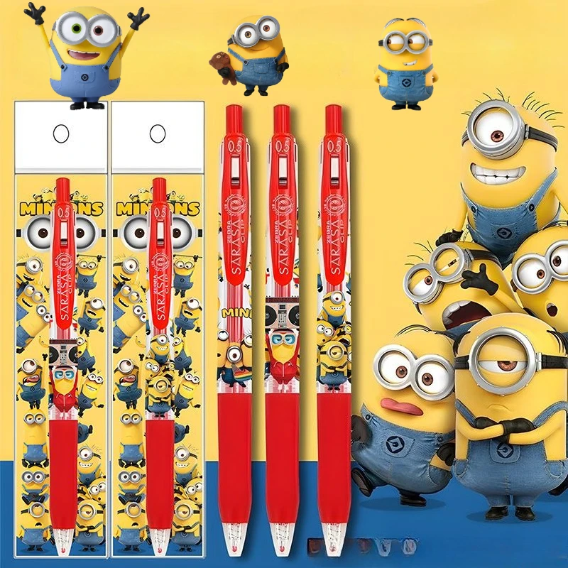 Minions cartoon cute gel pen kawaii student stationery office writing grading red retractable pen anime merchandise wholesale
Minions cartoon cute gel pen kawaii student stationery office writing grading red retractable pen anime merchandise wholesale