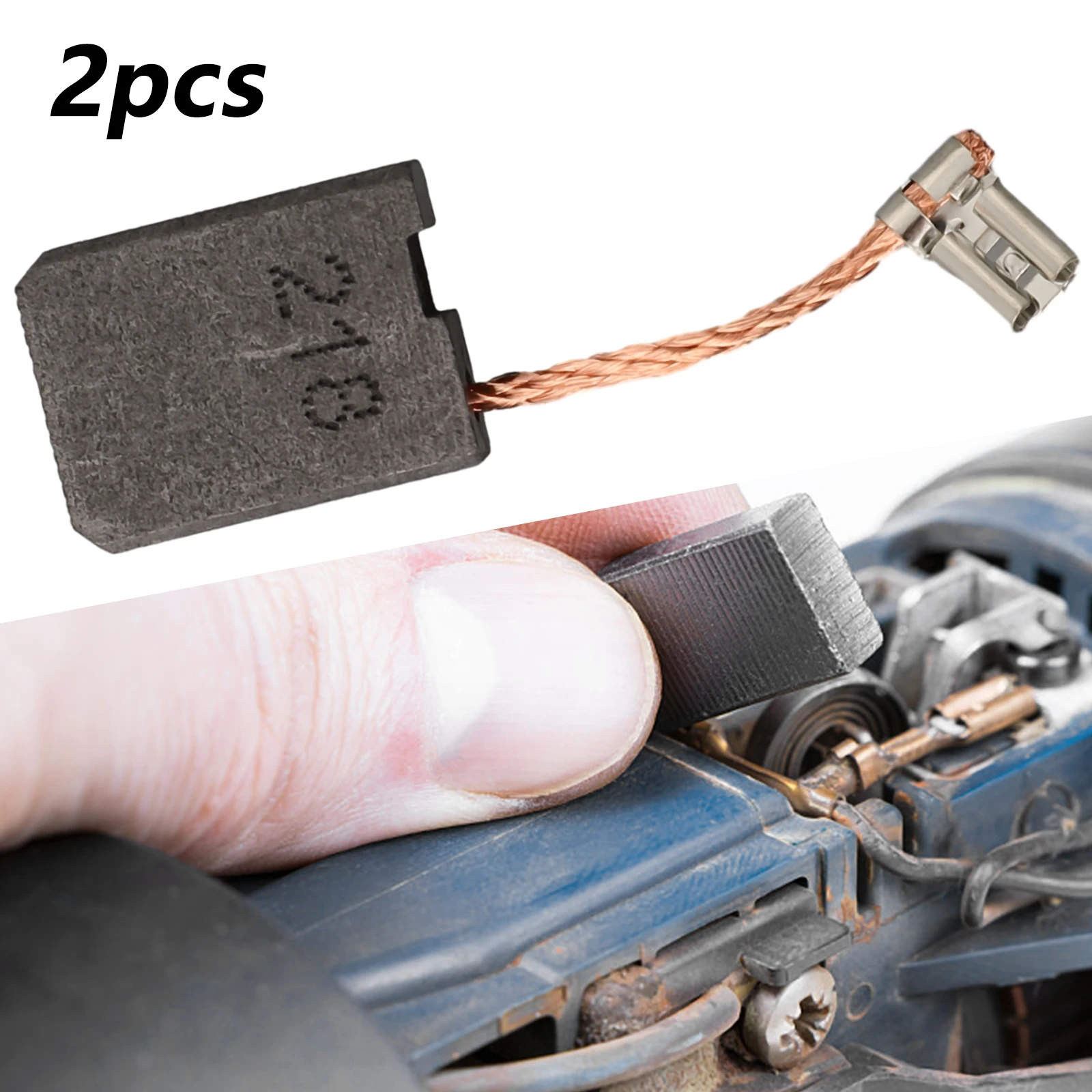 2pcs 197129-2 Carbon Brushes With Wire And Springs For GA9060 GA9061 GA7060 HM1812 CB218 Electric Grinder Power Tool Parts
2pcs 197129-2 Carbon Brushes With Wire And Springs For GA9060 GA9061 GA7060 HM1812 CB218 Electric Grinder Power Tool Parts