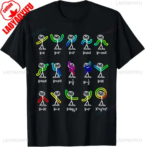 Funny Algebra Dance Function Math Teacher Gift Idea T-Shirt Casual Fashion Streetwear Short Sleeve Man Tshirt Harajuku Y2k Tees