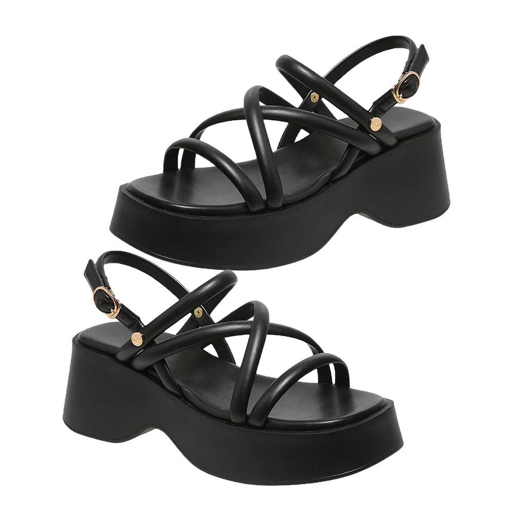 Summer Wedge Beach Platform Casual Women Shoes Black 35 Safe Material Breathable Durable Korean Style Roman Trendy Women Sandals
Summer Wedge Beach Platform Casual Women Shoes Black 35 Safe Material Breathable Durable Korean Style Roman Trendy Women Sandals
