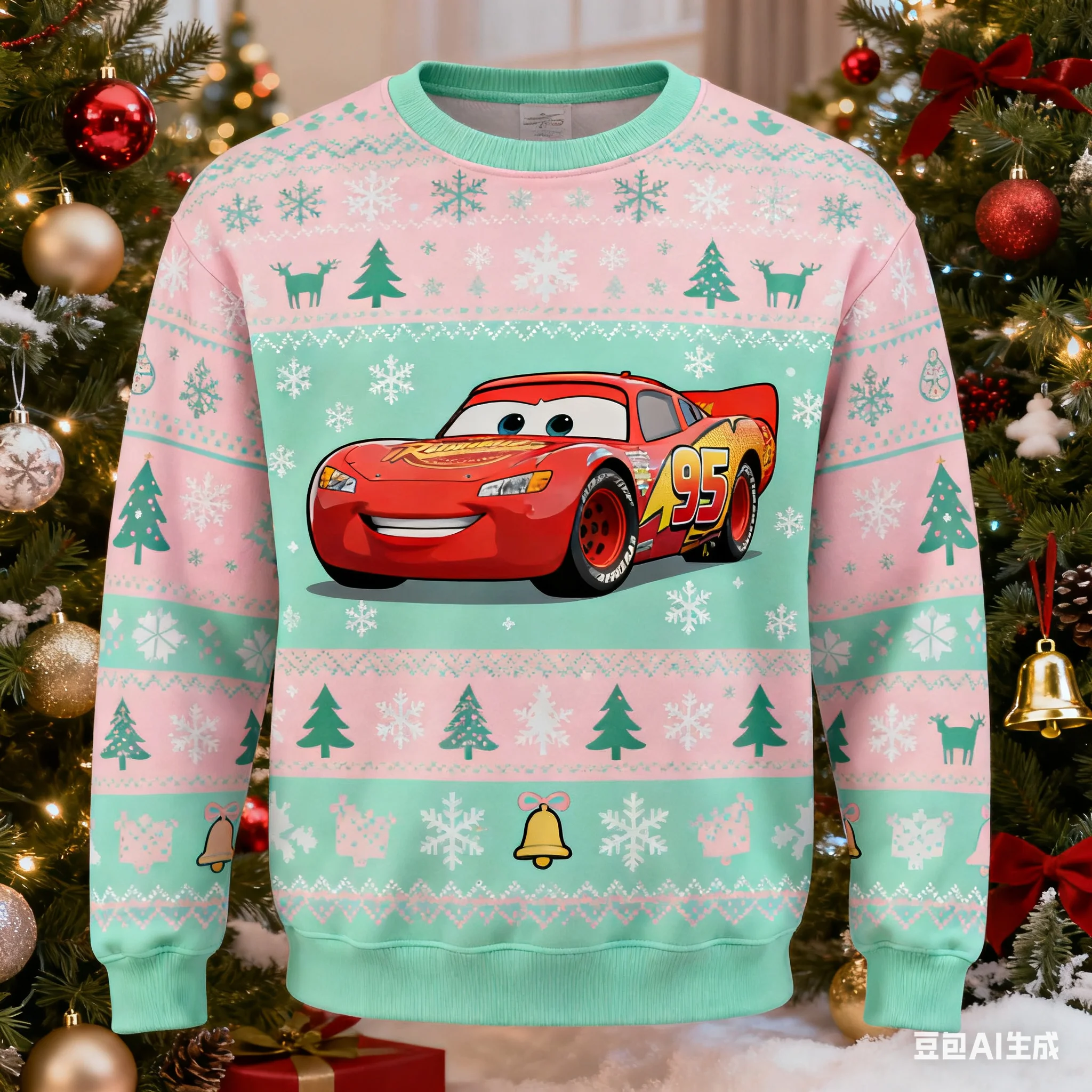 Толстовка в рождественском стиле Lightning McQueen для детей и взрослых, мягкая и уютная уличная одежда для осенне-зимней повседневной одежды
Толстовка в рождественском стиле Lightning McQueen для детей и взрослых, мягкая и уютная уличная одежда для осенне-зимней повседневной одежды