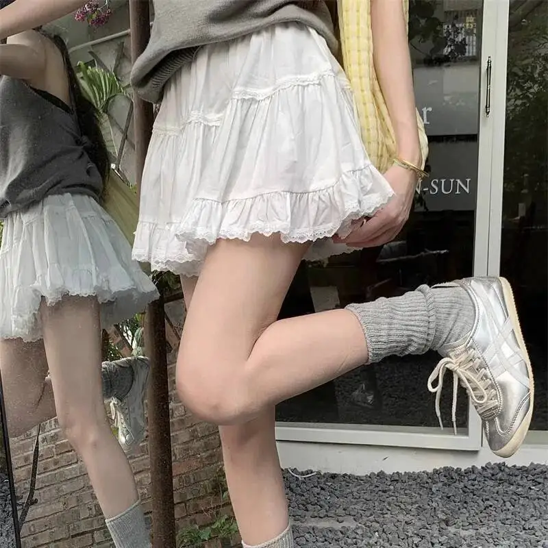 BabYoung модная милая кружевная белая юбка для женщин Y2k с высокой талией и рюшами, юбки-торты, новинка лета 2021, трапециевидной формы Faldas Mujer
BabYoung модная милая кружевная белая юбка для женщин Y2k с высокой талией и рюшами, юбки-торты, новинка лета 2021, трапециевидной формы Faldas Mujer