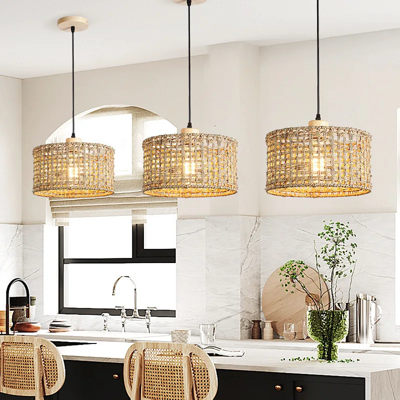 Handmade Pendant Light Led Natural Rattan Ceiling Lamp for Restaurants Balconies Bedrooms Hotel Decorative Lighting Shade
Handmade Pendant Light Led Natural Rattan Ceiling Lamp for Restaurants Balconies Bedrooms Hotel Decorative Lighting Shade