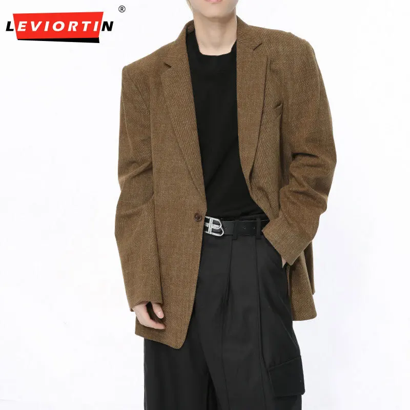LEVIORTIN Business Casual Men's Sets Double Breasted Shoulder Pads Blazers Pleated Straight Wide Leg Suit Pants New Autumn
LEVIORTIN Business Casual Men's Sets Double Breasted Shoulder Pads Blazers Pleated Straight Wide Leg Suit Pants New Autumn