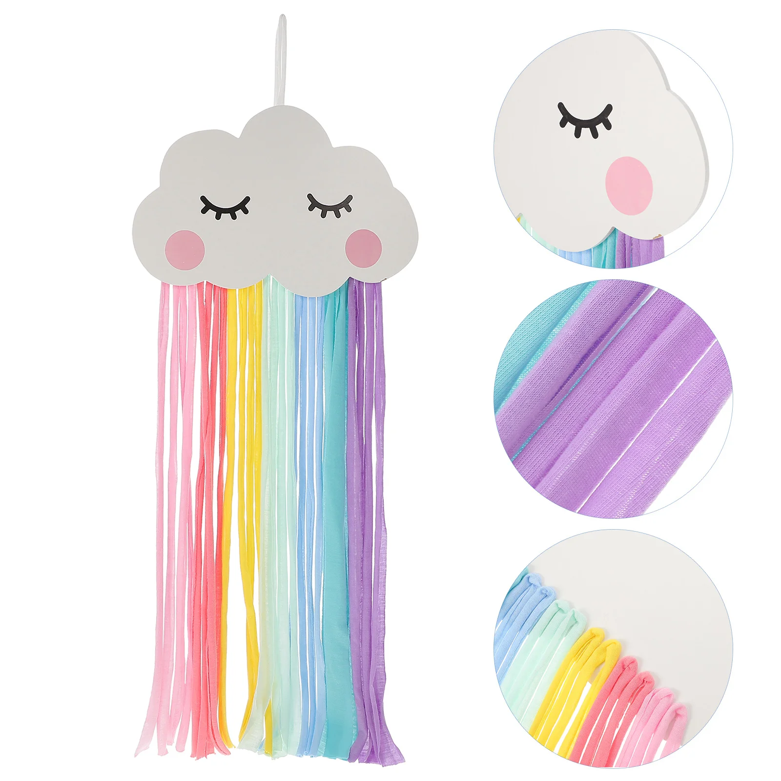 The Clouds Hair Tie Bow Holder Child Pin Clip Yarn Rainbow Tassels Clips Accessories Organizer
The Clouds Hair Tie Bow Holder Child Pin Clip Yarn Rainbow Tassels Clips Accessories Organizer
